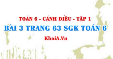 Bài 3 trang 63 SGK Toán 6 tập 1 Cánh Diều